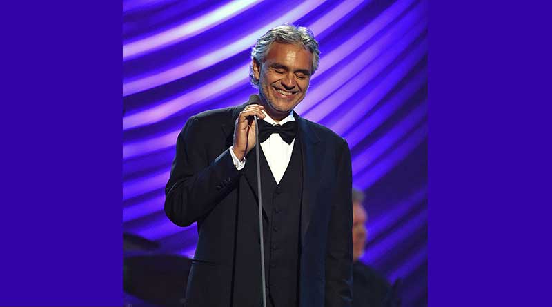 Andrea Bocelli at a concert