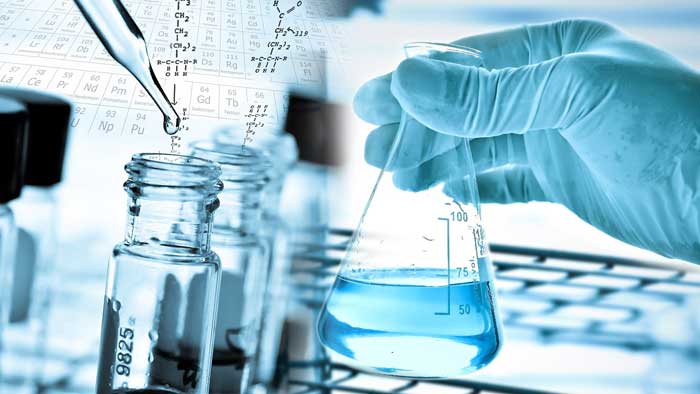 Biochemistry equipment being used in a lab