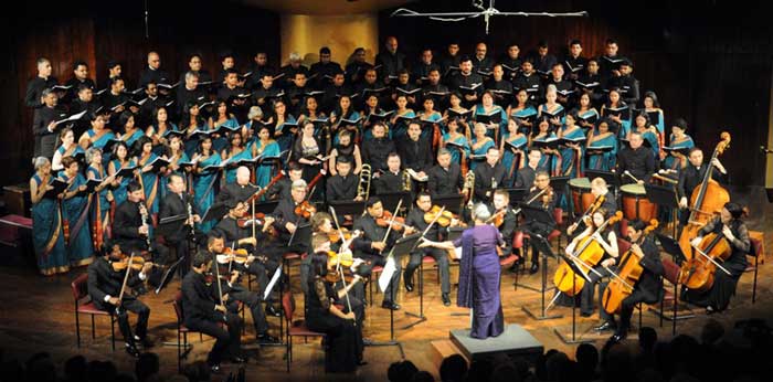 Choir performing at a concert in Mumbai