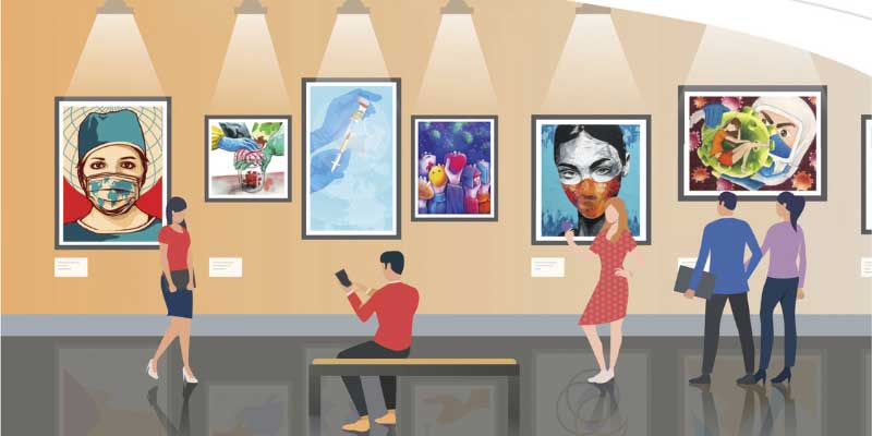 Illustration of Covid-19 Museum