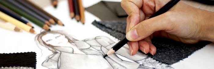 A creative director in fashion at work
