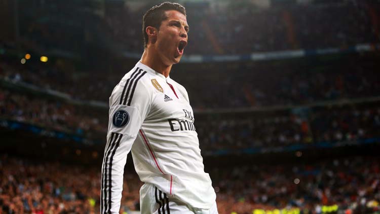 Cristiano Ronaldo celebrating a goal