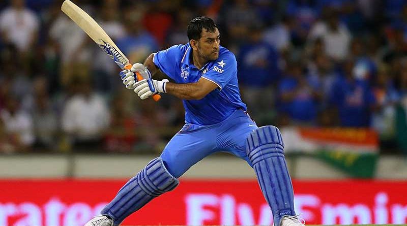 Dhoni batting