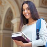 Female student smiling