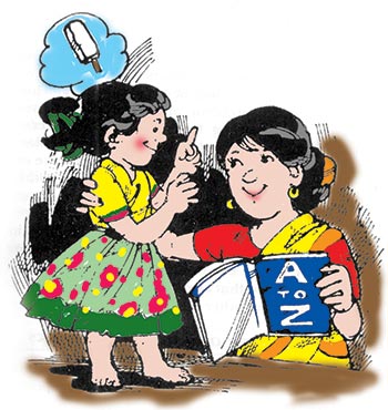 Female teacher with a female student