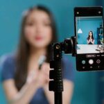 Female vlogger