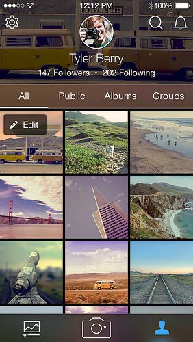 Flickr smartphone app