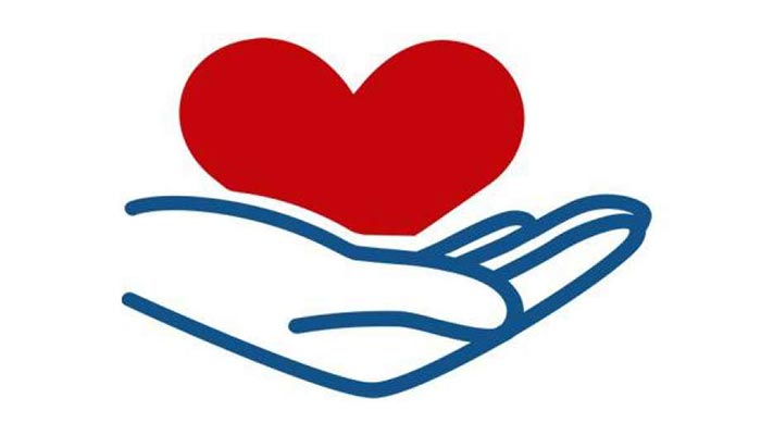 Illustration of hand holding a heart
