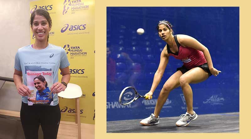 Joshna Chinappa with a copy of The Teenager Today