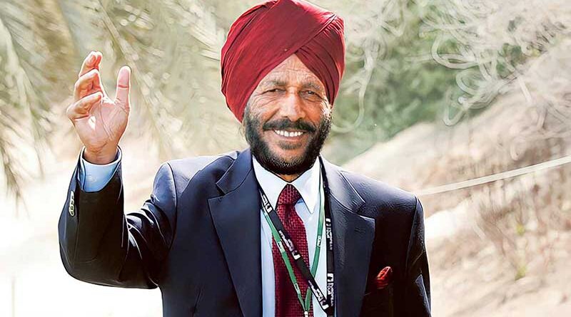 Milkha Singh waving
