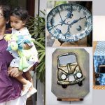 Patricia Pinto with some of her upcycled products