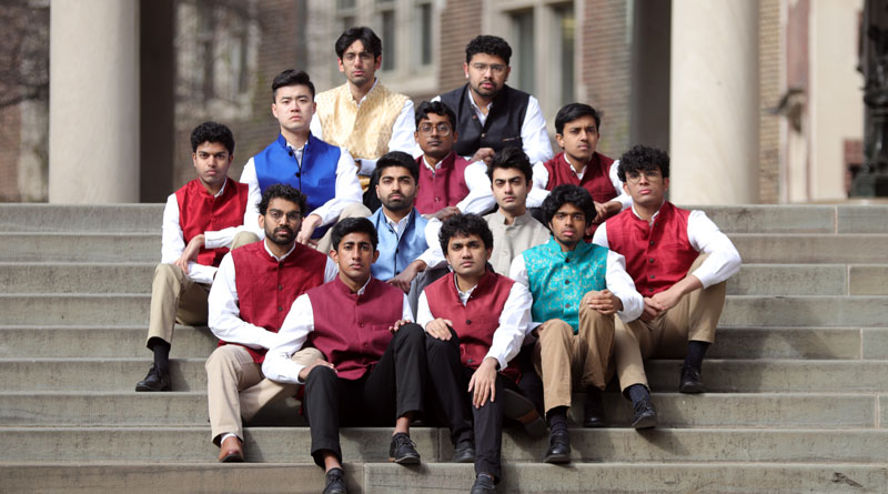 Members of Penn Masala a capella group