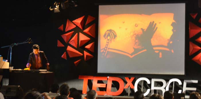 Rahul Arya, India's first sand animation artist