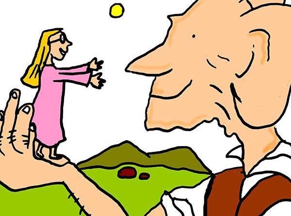 Illustration of Sophie and the Big Friendly Giant