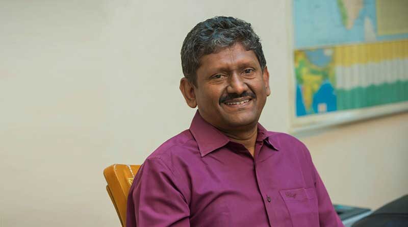 IAS officer, Sagayam, at his desk
