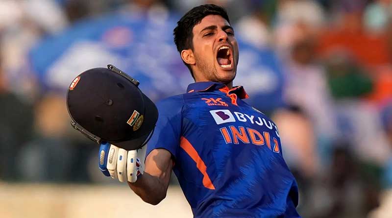 Shubman Gill celebrating
