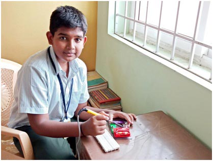 Sharan Karthik, student of Sri National School, Gobichettipalayam