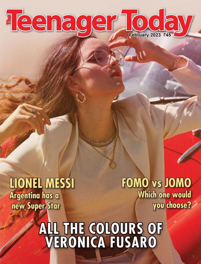 Cover of the February 2023 issue of The Teenager Today featuring Veronica Fusaro