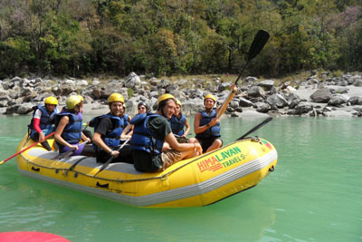 Whitewater rafting in Rishikesh