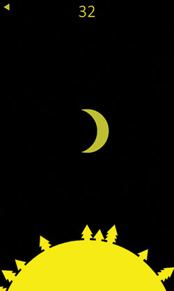Yellow puzzle game screenshot