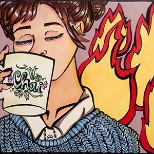 Art work for Chai by Jewel Lasrado