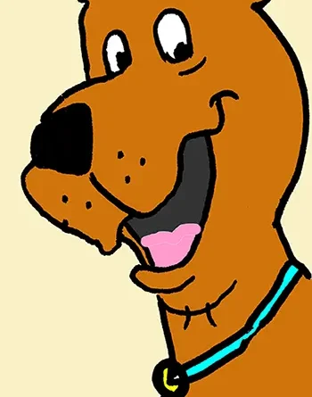 Scooby-Doo smiling
