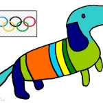Illustration of Waldi, the Olympic mascot